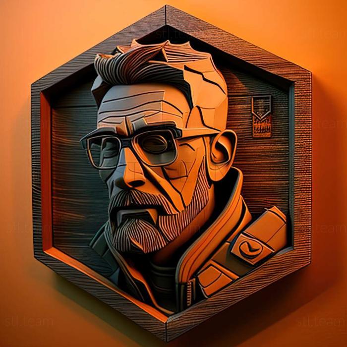 3D model Gordon Freeman from Half Life (STL)